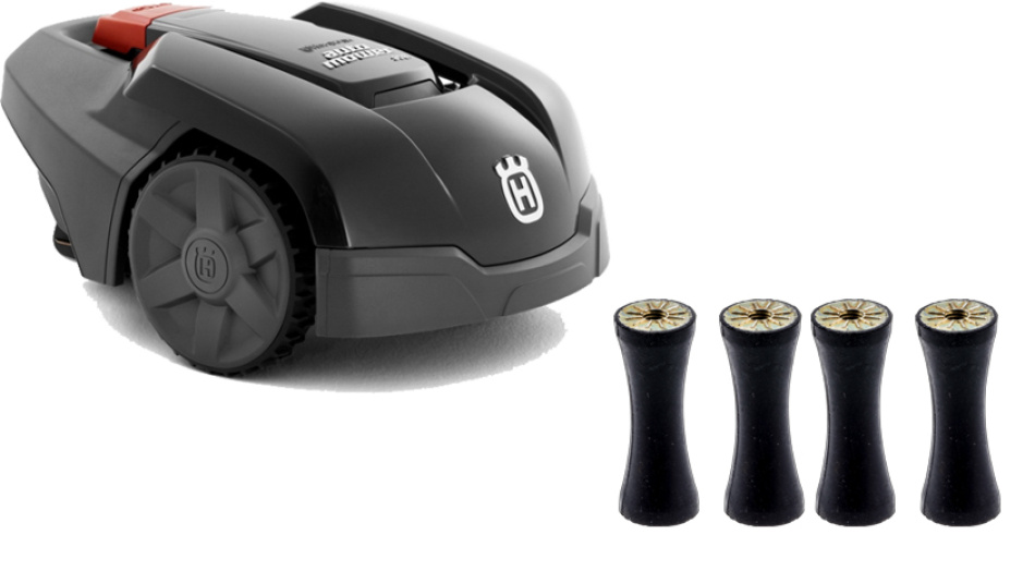 Kumivaimentimien vaihtaminen Husqvarna Automower -malleissa 105/305/308