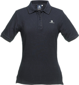 Polo shirt, navy - Lady ryhmässä Husqvarnan metsä- ja puutarhatuotteet / Husqvarna Työvaatteet/laitteet / Työvaatteet / Tuotteet @ GPLSHOP (1016379)