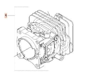 Sylinterin Asennus 5010158-01 ryhmässä Varaosat / Varaosat Moottorisahat / Varaosat Husqvarna T525 @ GPLSHOP (5010158-01)