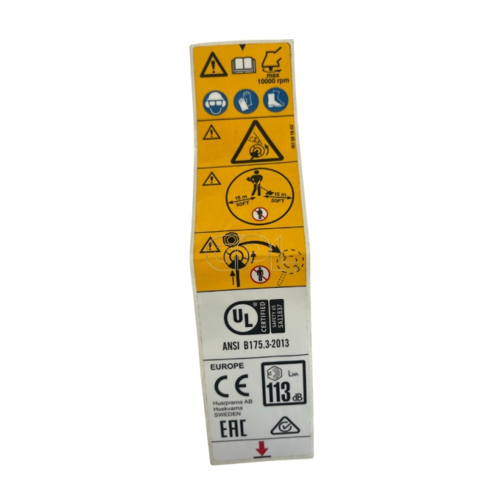Varoitustara 5010818-02 ryhmässä Varaosat / Varaosat Jonsered Raivaussahat / Varaosat Jonsered BC2235 @ GPLSHOP (5010818-02)