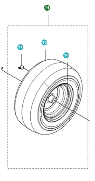 Pyörä 5010823-01 ryhmässä  @ GPLSHOP (5010823-01)