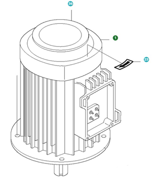 Sähkömoottori 9,2Kw, 400-480V 5013656-01 ryhmässä  @ GPLSHOP (5013656-01)
