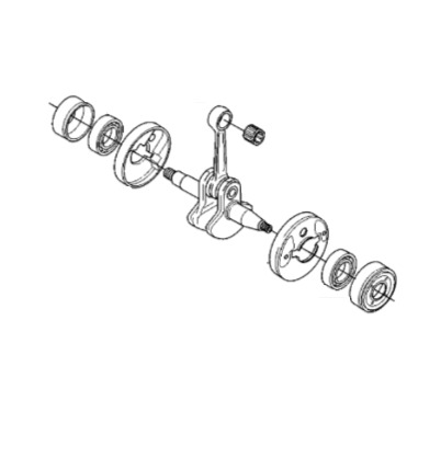 Kampiakseli 5022128-04 ryhmässä Varaosat / Varaosat Raivaussahat / Varaosat Husqvarna 235R @ GPLSHOP (5022128-04)