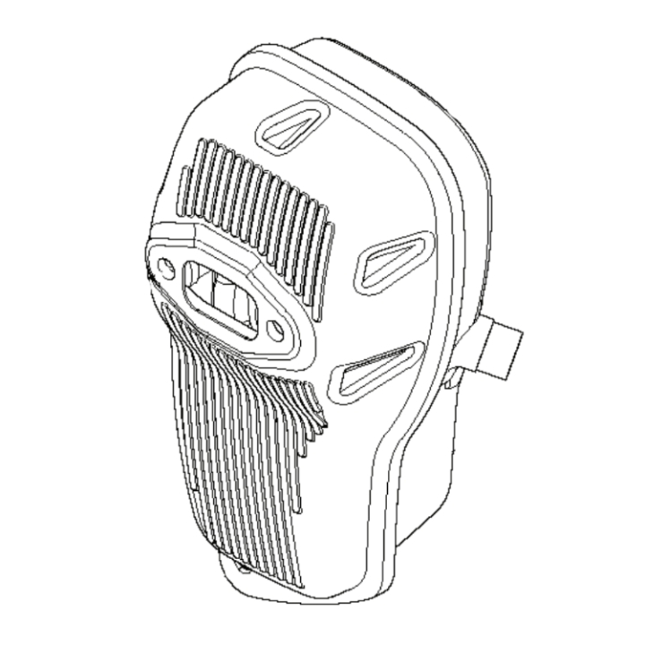 Äänenvaimennin 5040379-01 ryhmässä Varaosat / Varaosat Raivaussahat / Varaosat Husqvarna 555RXT @ GPLSHOP (5040379-01)