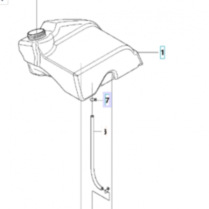 Polttoaineletku ryhmässä Varaosat / Jonsered Ajettavat ruohonleikkurit Varaosat  / Varaosat Jonsered FR 2113 MA @ GPLSHOP (5048000-07)