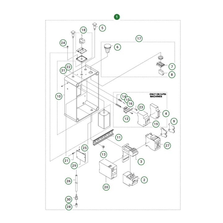 Sähkörasiko Pp 325 E, 400V 5-Pin ryhmässä  @ GPLSHOP (5054006-01)