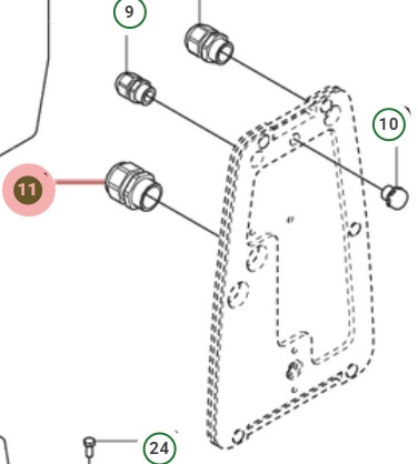 Kaapelin Maadoitus M25X1.5 5055269-03 ryhmässä  @ GPLSHOP (5055269-03)