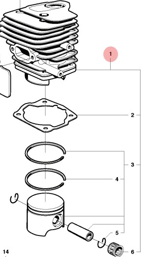 Sylinteri Kpl 5062437-15 ryhmässä  @ GPLSHOP (5062437-15)