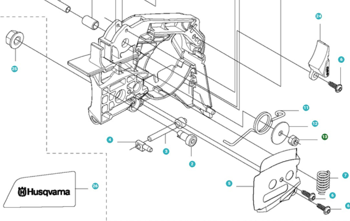  ryhmässä Varaosat / Varaosat Lehtipuhaltimet / Varaosat Husqvarna 580BTS @ GPLSHOP (5141839-01)