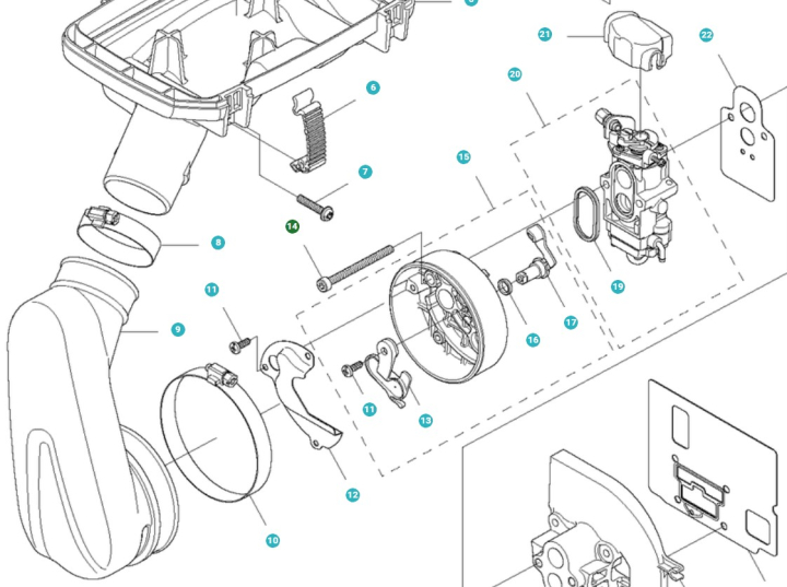 Pultti 5153907-01 ryhmässä Varaosat / Varaosat Lehtipuhaltimet / Varaosat Husqvarna 580BTS @ GPLSHOP (5153907-01)