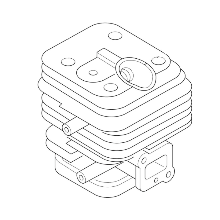 Sylinteri 5231226-01 ryhmässä Varaosat / Varaosat Jonsered Raivaussahat / Varaosat Jonsered GC2053 @ GPLSHOP (5231226-01)