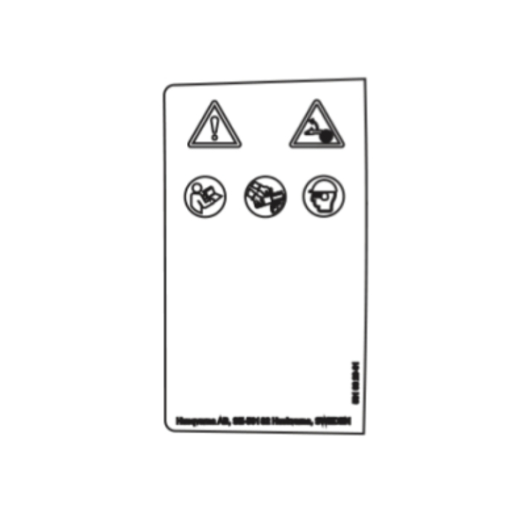 Varoitus etiketistä 5310820-01 ryhmässä Varaosat / Varaosat Moottorisahat / Varaosat Husqvarna 542i XPG @ GPLSHOP (5310820-01)