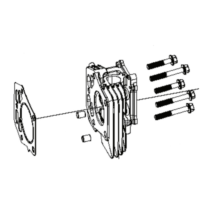 Sylinterikannen sarja ryhmässä Varaosat / Rider Varaosat / Varaosat Husqvarna Rider 214TC @ GPLSHOP (5311469-92)