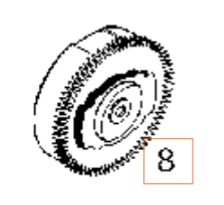 Manuaalinen käynnistysvauhtipyöräyksikkö 5324292-36 ryhmässä  @ GPLSHOP (5324292-36)