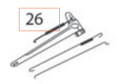 Kuvernööri Arm 5324292-48 ryhmässä Varaosat / Varaosat Husqvarna-lumilingoille / Varaosat Husqvarna ST327P @ GPLSHOP (5324292-48)