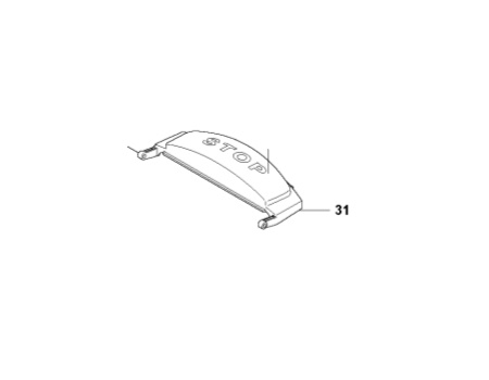 PAINIKE Stop R160 ryhmässä Varaosat Robottiruohonleikkurit / Varaosat Gardena R160 / Gardena R160 - 2015 @ GPLSHOP (5351267-03)