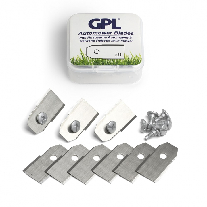 Automower teräsarja 9pcs ryhmässä Lisälaitteet robottiruohonleikkurit / Automower® Terät @ GPLSHOP (5351387-019)