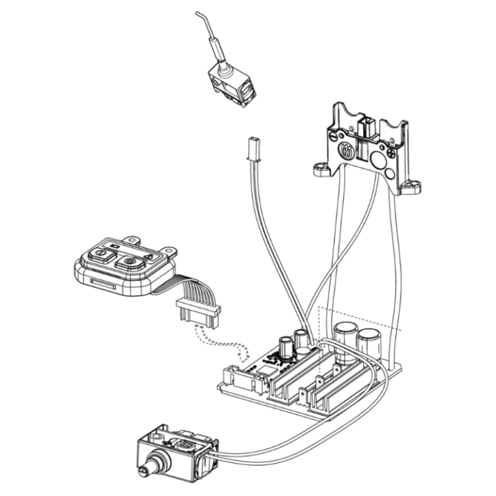 Sähköjärjestelmä G5,B 215Ihd ryhmässä Varaosat / Varaosat Pensasleikkurit / Varaosat Husqvarna 215iHD45 @ GPLSHOP (5355860-01)