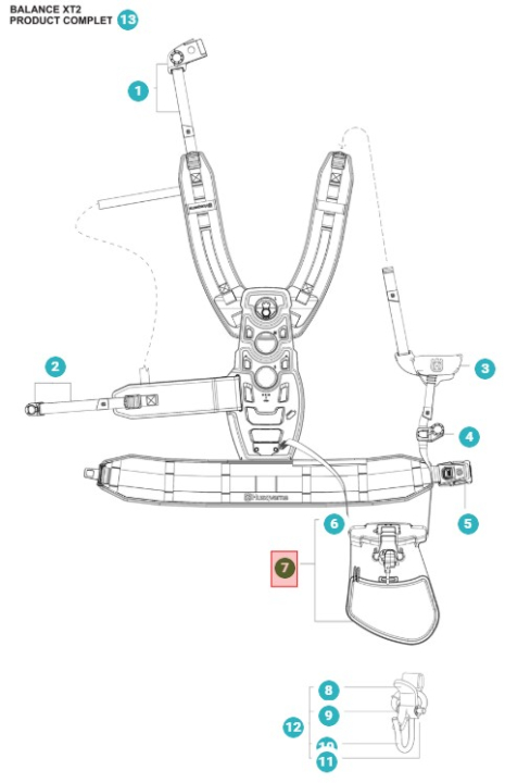 Hip Pad Xt2 Assy Hip Pad Assy 5387418-01 ryhmässä  @ GPLSHOP (5387418-01)