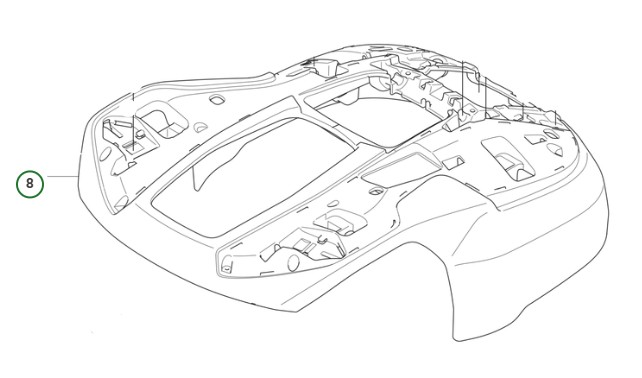 CHASSI Automower R6V, 308V, 312V ryhmässä Varaosat Robottiruohonleikkurit / Varaosat Husqvarna Automower® 312V @ GPLSHOP (5401418-01)