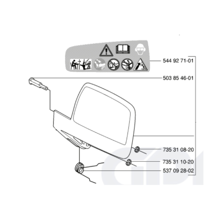 Heitosuoja Kpl 5440136-03 ryhmässä  @ GPLSHOP (5440136-03)