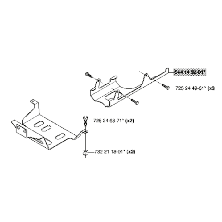 Aseta Hasplåt ryhmässä Varaosat / Rider Varaosat / Varaosat Husqvarna Rider 13 AWD @ GPLSHOP (5440693-03)