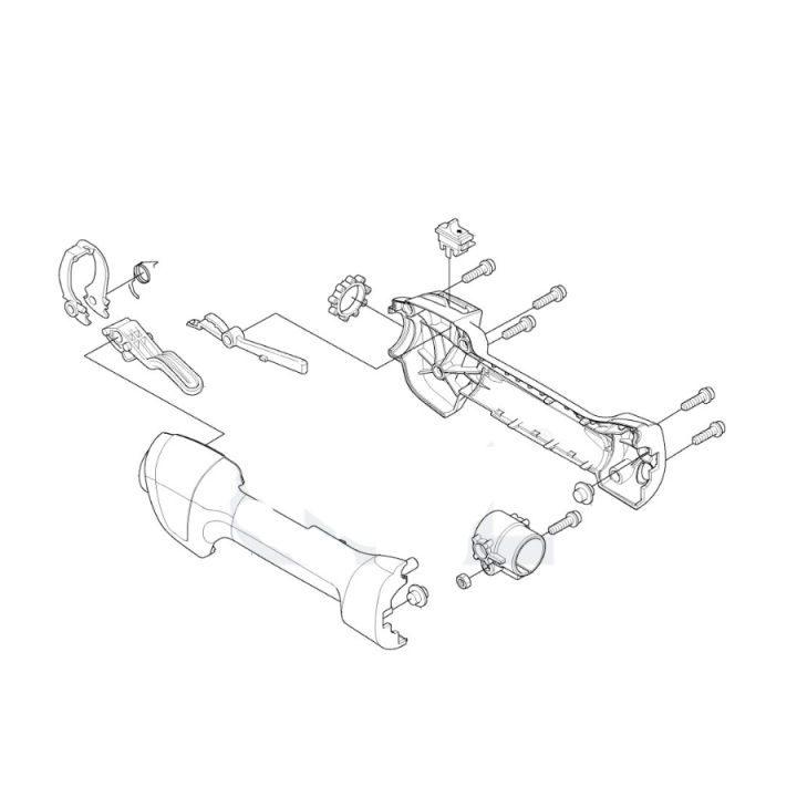 Kahva, Kaasun Ohjaus 5441436-03 ryhmässä Varaosat / Varaosat Jonsered Raivaussahat / Varaosat Jonsered GC2236 @ GPLSHOP (5441436-03)
