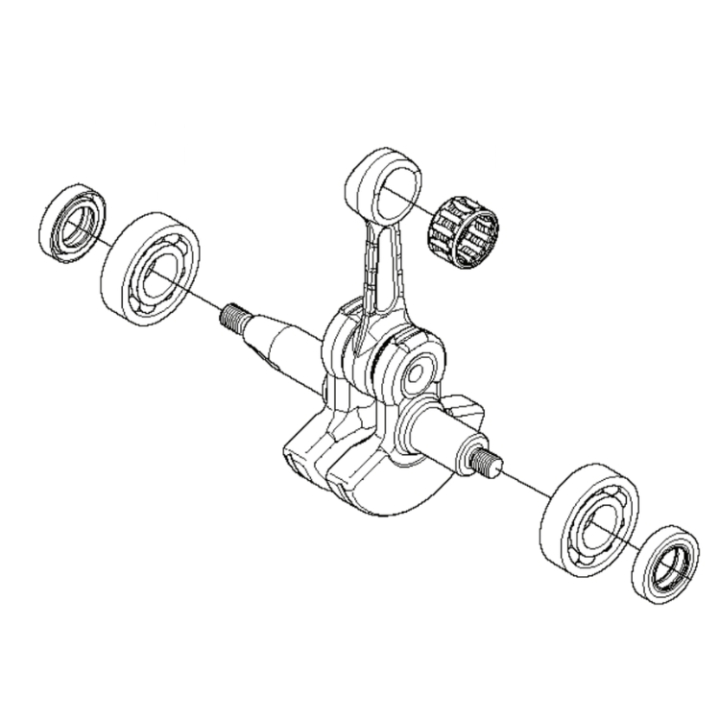 Kampiakseli Kpl 5443813-01 ryhmässä  @ GPLSHOP (5443813-01)
