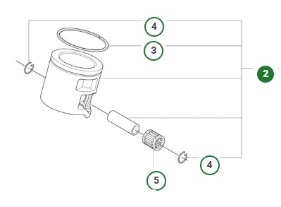Mäntä Husqvarna 560 XPG Mark II, 562 XPG Mark II ryhmässä  @ GPLSHOP (5461080-04)