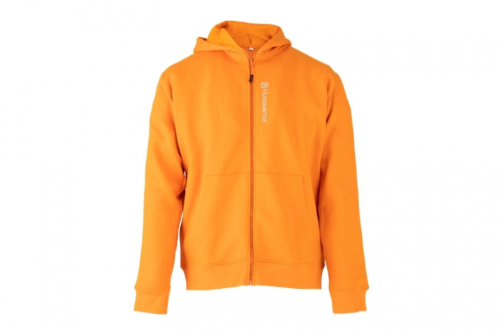 Husqvarna Zip Hoodie Oranssi, L ryhmässä Husqvarnan metsä- ja puutarhatuotteet / Husqvarna Työvaatteet/laitteet / Työvaatteet / Tuotteet @ GPLSHOP (5471585-54)