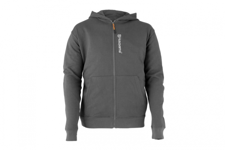 Husqvarna Hoodie Musta / tummanharmaa ryhmässä Husqvarnan metsä- ja puutarhatuotteet / Husqvarna Työvaatteet/laitteet / Työvaatteet / Tuotteet @ GPLSHOP (5471588)