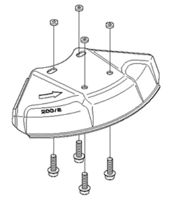 Blade Guard Assy Torx 5745326-02 ryhmässä Varaosat / Varaosat Raivaussahat / Varaosat Husqvarna 535iFR @ GPLSHOP (5745326-02)