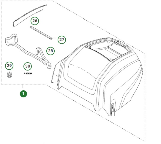 Moottorin Kansi 5757500-01 ryhmässä  @ GPLSHOP (5757500-01)