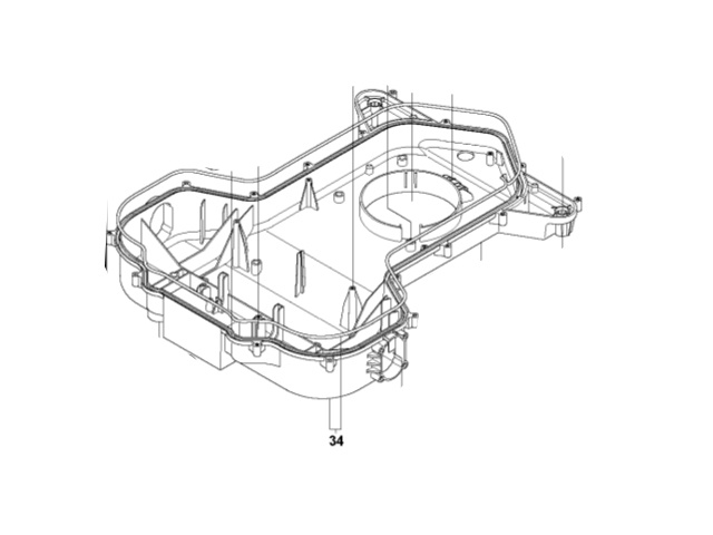 CHASSI LOWER KIT ryhmässä Varaosat Robottiruohonleikkurit / Varaosat Husqvarna Automower® 265 ACX / Automower 265 ACX - 2015 @ GPLSHOP (5759439-02)