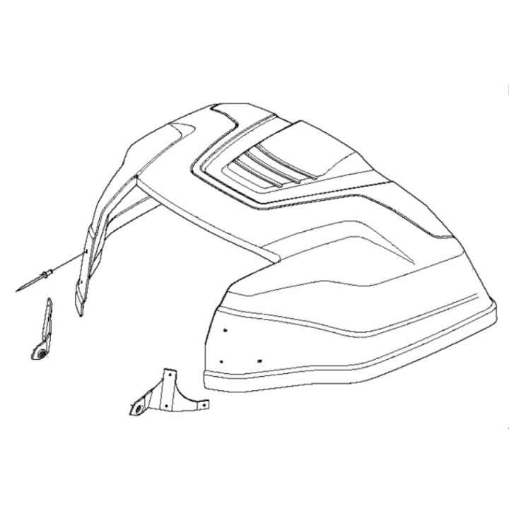 Moottorin kansi Kpl ryhmässä Varaosat / Rider Varaosat / Varaosat Husqvarna Rider 216 AWD @ GPLSHOP (5776149-01)