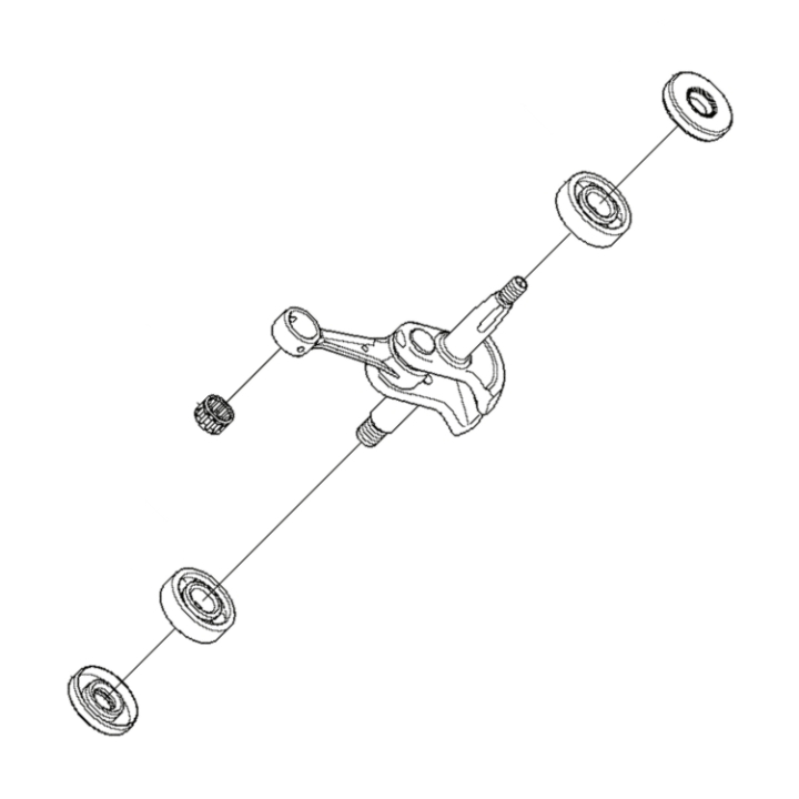 Kampiakseli ryhmässä Varaosat / Varaosat Pensasleikkurit / Varaosat Husqvarna 122HD45 @ GPLSHOP (5776700-01)