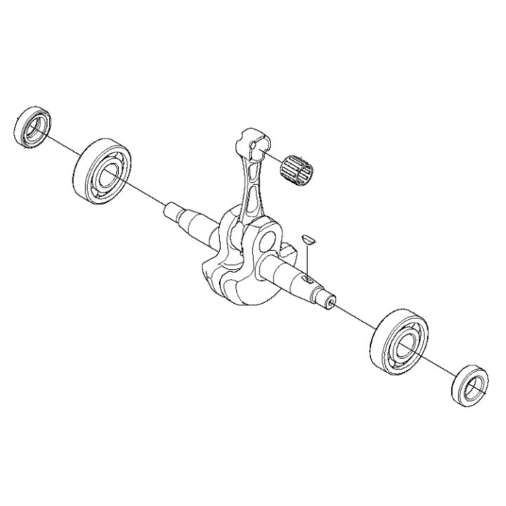 Kampiakseli, Kpl ryhmässä Varaosat / Varaosat Lehtipuhaltimet / Varaosat Husqvarna 580BTS @ GPLSHOP (5783851-01)