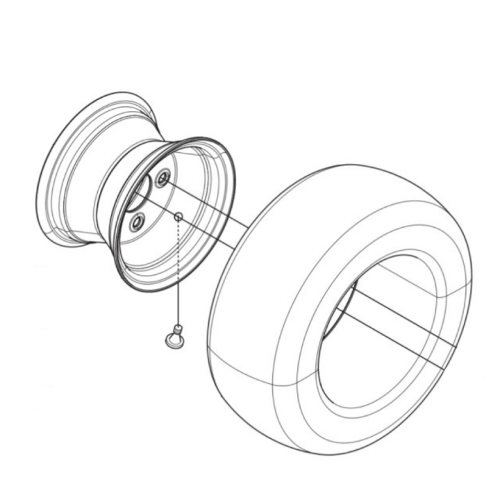 Wheel Assy ryhmässä Varaosat / Rider Varaosat / Varaosat Husqvarna Rider 422 TS AWD @ GPLSHOP (5806303-02)