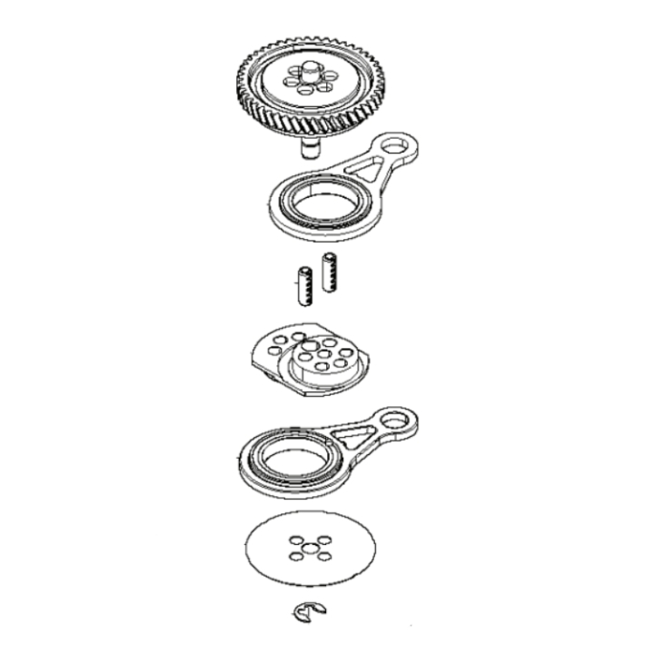 Gear Helical Kit 536Lihd60X/ 5 ryhmässä Varaosat / Varaosat Pensasleikkurit / Varaosat Husqvarna 520iHD70 @ GPLSHOP (5828370-01)