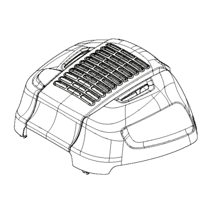 Kansi Cmpl konepelti ryhmässä Varaosat / Jonsered Ajettavat ruohonleikkurit Varaosat  / Varaosat Jonsered FR 2312 MA @ GPLSHOP (5848190-01)