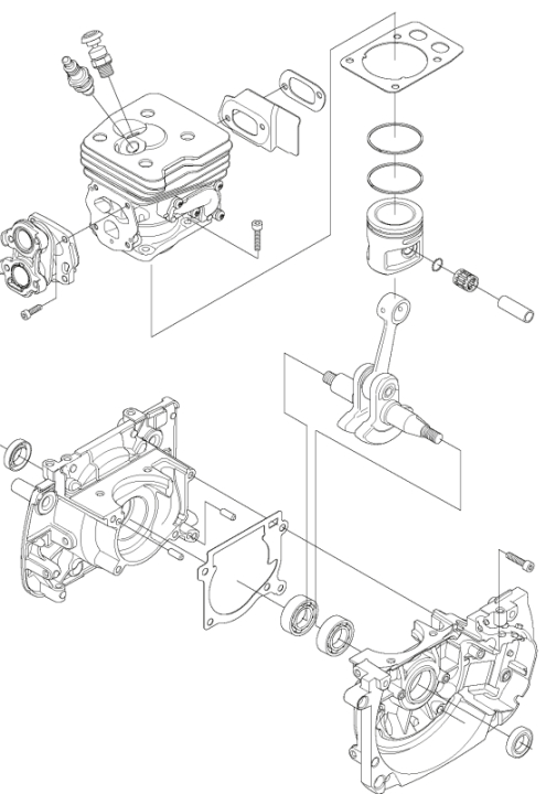 Short Block 5854515-03 ryhmässä Varaosat / Varaosat Raivaussahat / Varaosat Husqvarna 545F @ GPLSHOP (5854515-03)