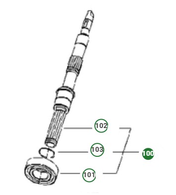 Pumpun Akseli 5868790-01 ryhmässä  @ GPLSHOP (5868790-01)