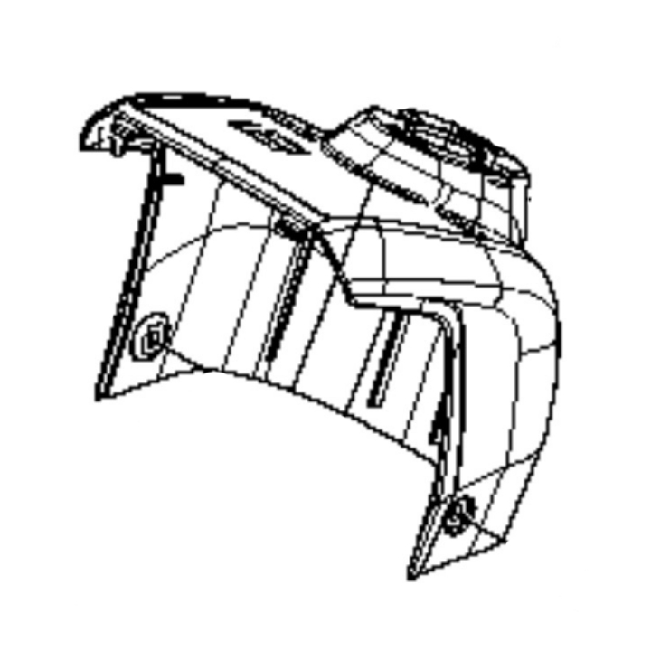 Ohjauspylväs, Taka, P524 5872172-02 ryhmässä  @ GPLSHOP (5872172-02)