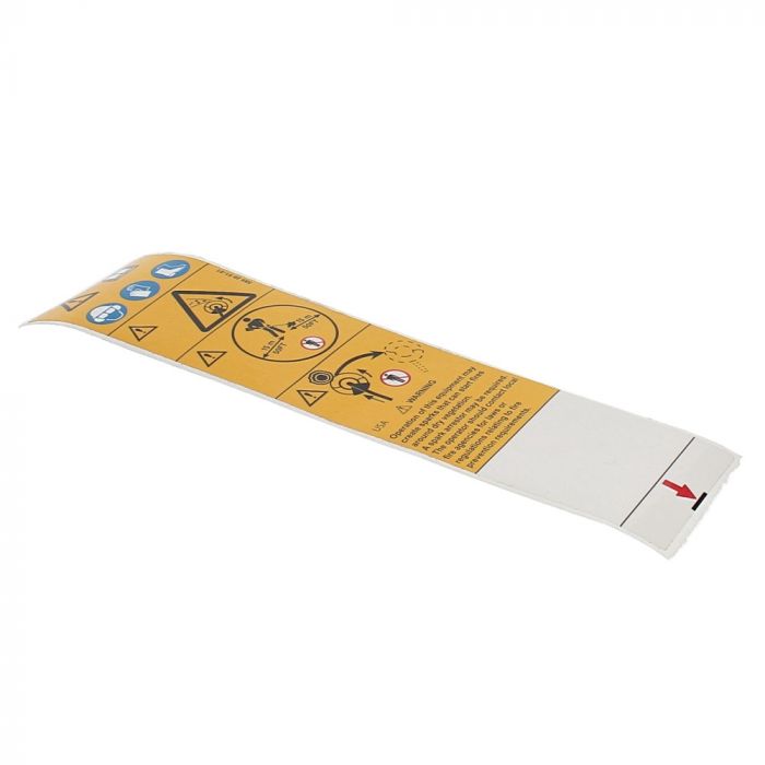 Varoitustarra 5892951-01 ryhmässä Varaosat / Varaosat Raivaussahat / Varaosat Husqvarna 555RXT @ GPLSHOP (5892951-01)