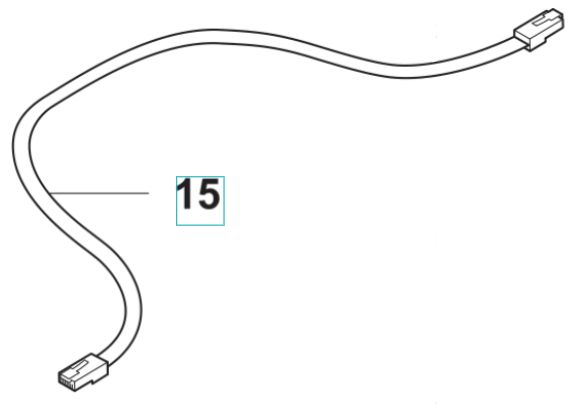 Kaapelikokoonpano Moduulijack 6/6 R 5893508-06 ryhmässä Varaosat Robottiruohonleikkurit / Varaosat Husqvarna Automower® 415X / Automower 415X - 2023 @ GPLSHOP (5893508-06)