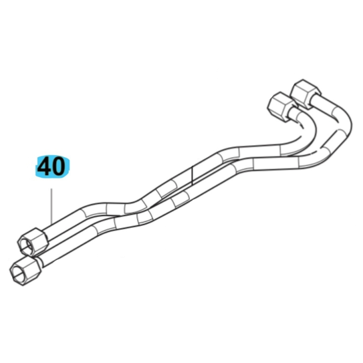 Hydrauliputki Vfmu:lle ryhmässä Varaosat / Rider Varaosat / Varaosat Husqvarna Rider 420 TSX AWD @ GPLSHOP (5895619-01)