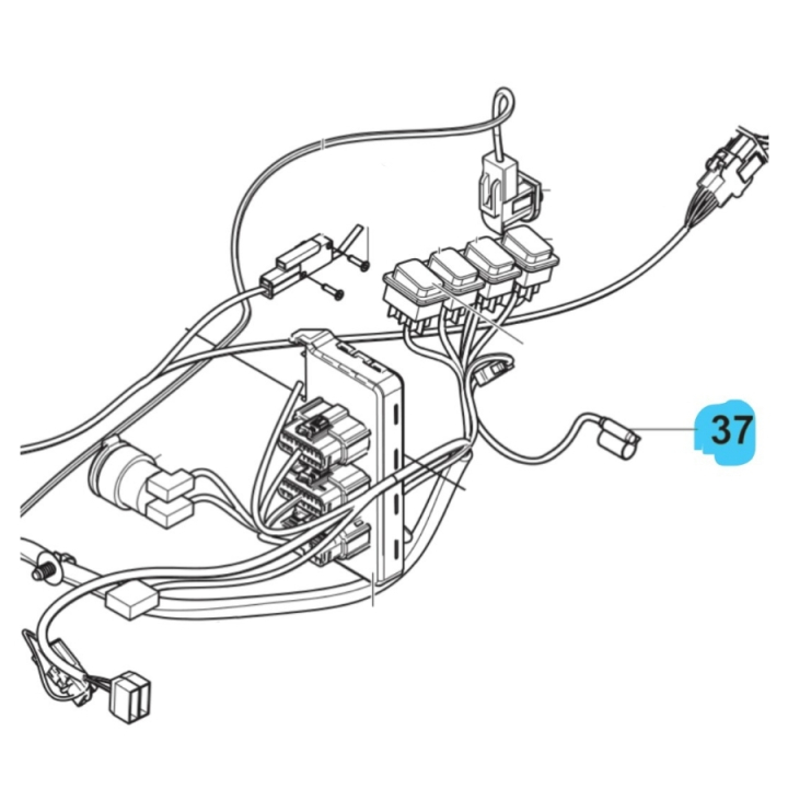 Johdotusyksikkö Hydraulilämpötila Sen ryhmässä Varaosat / Rider Varaosat / Varaosat Husqvarna Rider 420 TSX AWD @ GPLSHOP (5930815-01)