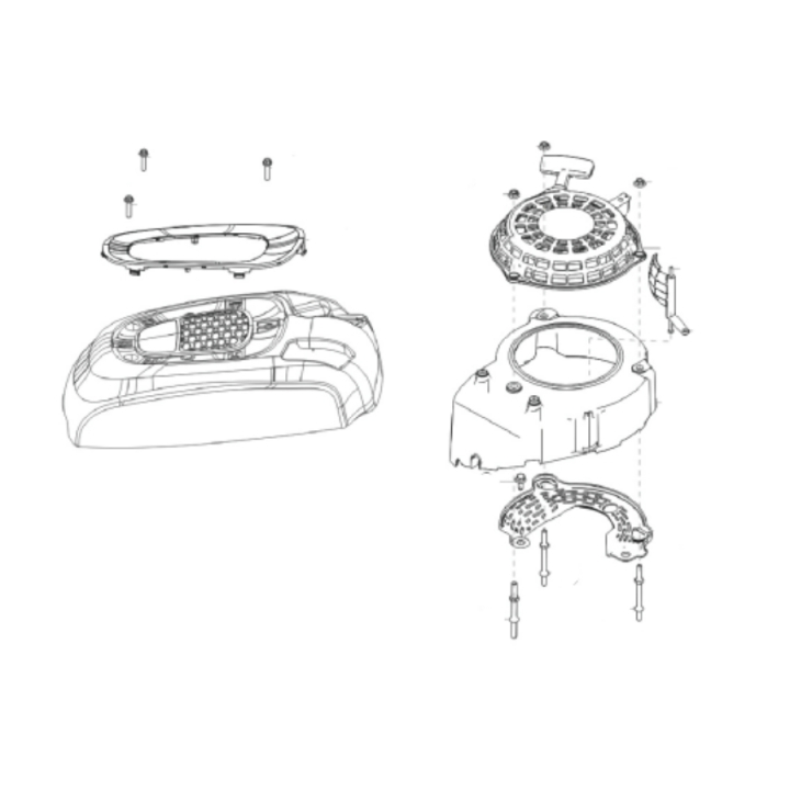Starter Assy Rato 175 5949855-01 ryhmässä Varaosat / Varaosat McCulloch Ruohonleikkuri / Varaosat McCulloch M53-174WRE Classic @ GPLSHOP (5949855-01)