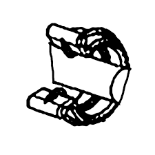 Klipsi, kierteinen putki, 1/4 musta ryhmässä  @ GPLSHOP (5952717-01)