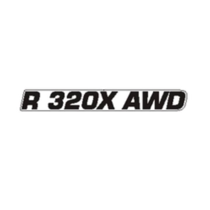 Konepellin tarra r 320x awd ryhmässä @ GPLSHOP (5952749-02)